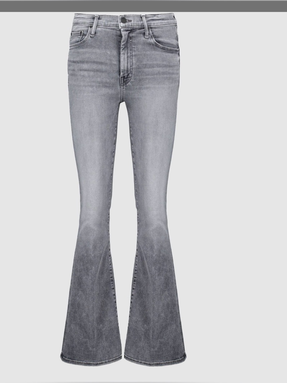 MOTHER High Waisted Weekender Skimp grey denim jeans in Northern Lights size 27